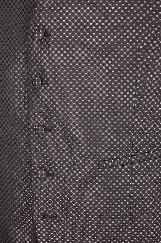 Smoking, Bordeaux rood opgesneden revers in wol mohair - Afbeelding 10