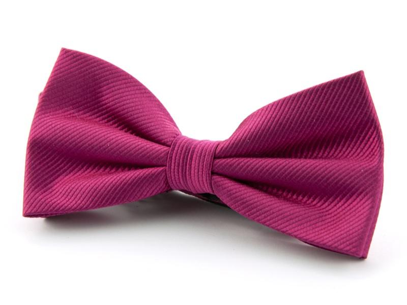 Strik, 100% zijde Donker Fuchsia