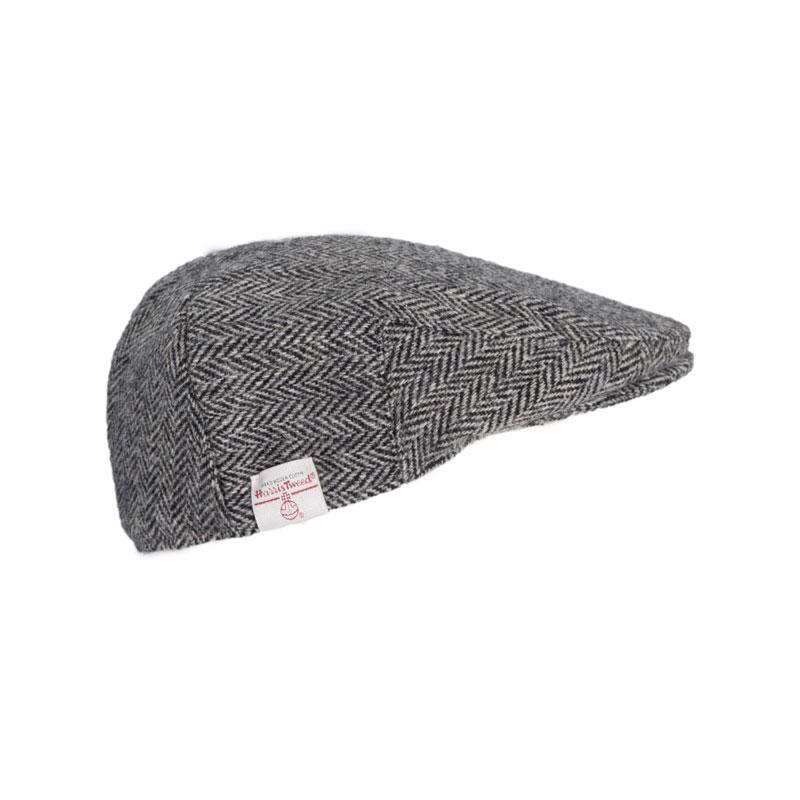 Flat Cap Harris Tweed Steel Grey - Afbeelding 3