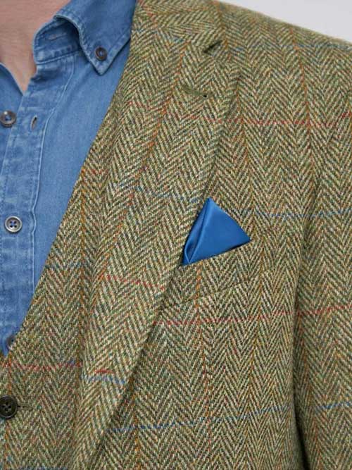 Harris Tweed Jacket "London" In Light Green - Afbeelding 4