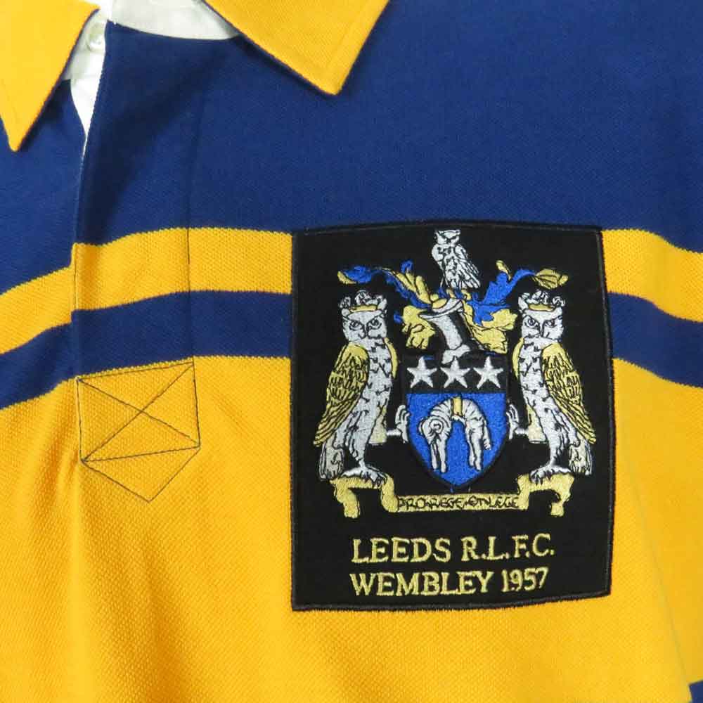 Leeds Rugby League Shirt 1957 Heritage Polo - Afbeelding 3
