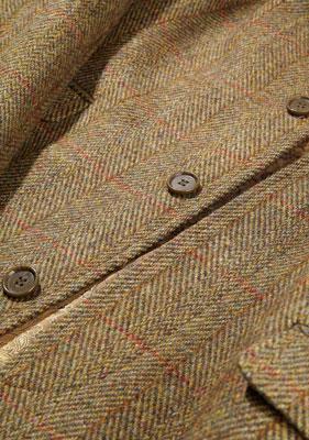 Harris Tweed Overjas, Chelsea Overcoat - Mustard - Afbeelding 3