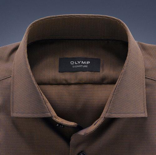 OLYMP SIGNATURE Tailored Fit, SIGNATURE Kent, Bruin - Afbeelding 2