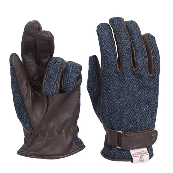 Harris Tweed Hallbrook Handschoenen Midnight Blue - Afbeelding 2