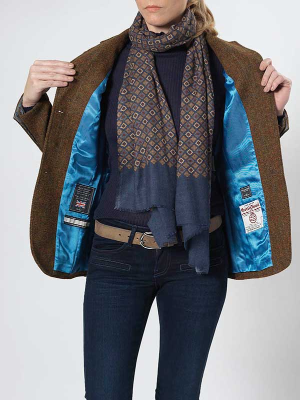 Harris Tweed Dames Jasje Carola In Country Classic - Afbeelding 3