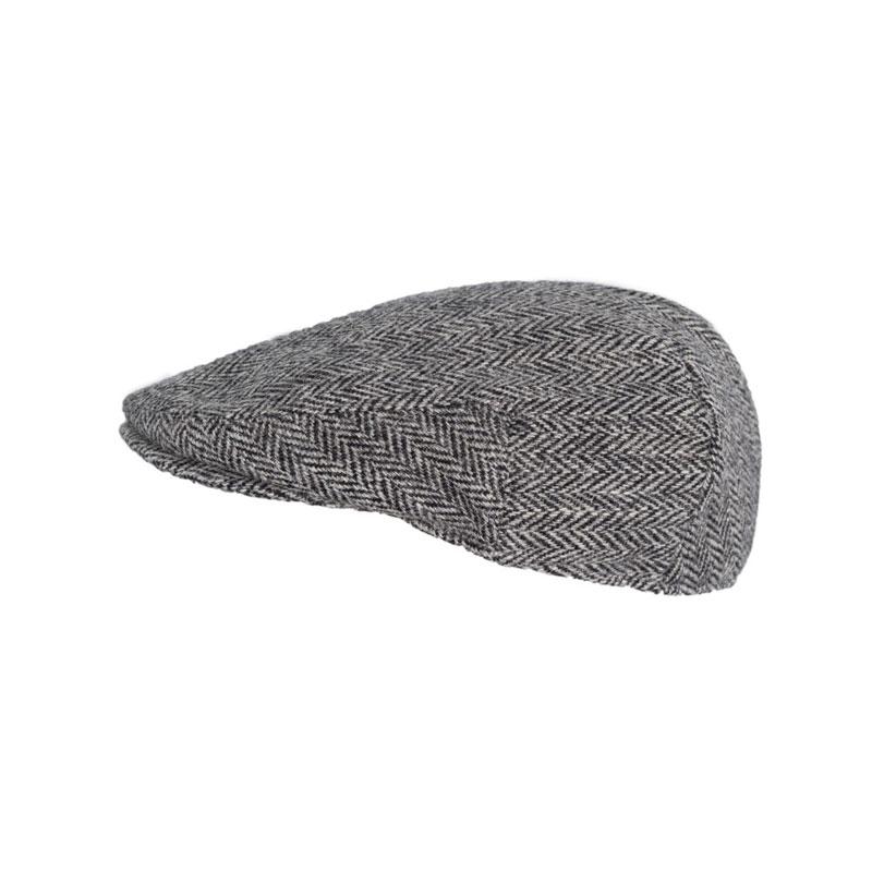 Flat Cap Harris Tweed Steel Grey - Afbeelding 4