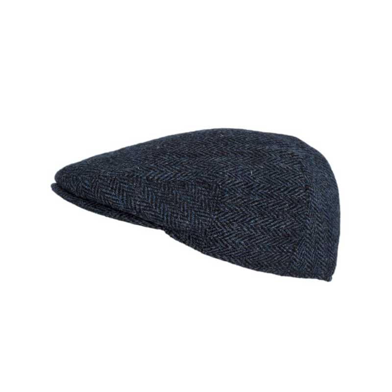Harris Tweed Flat Cap Oakmoor Midnight Blue - Afbeelding 3
