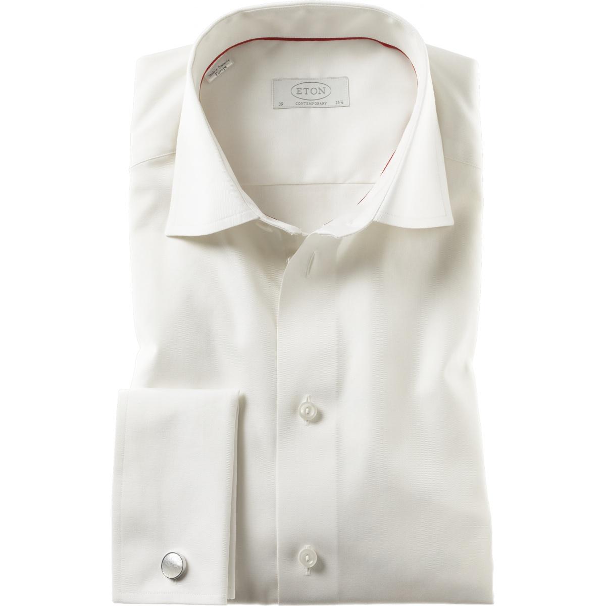 Shirt ivoor Dubb. Manchet