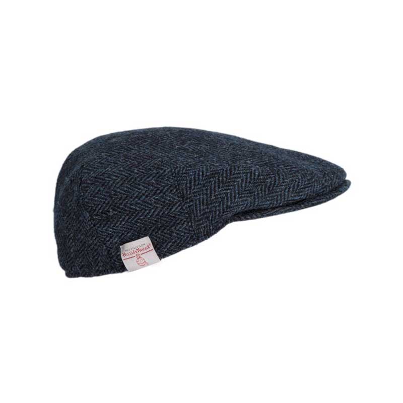 Harris Tweed Flat Cap Oakmoor Midnight Blue - Afbeelding 4