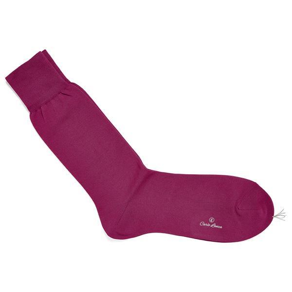 Heren Sokken Katoen Fuchsia - Afbeelding 2