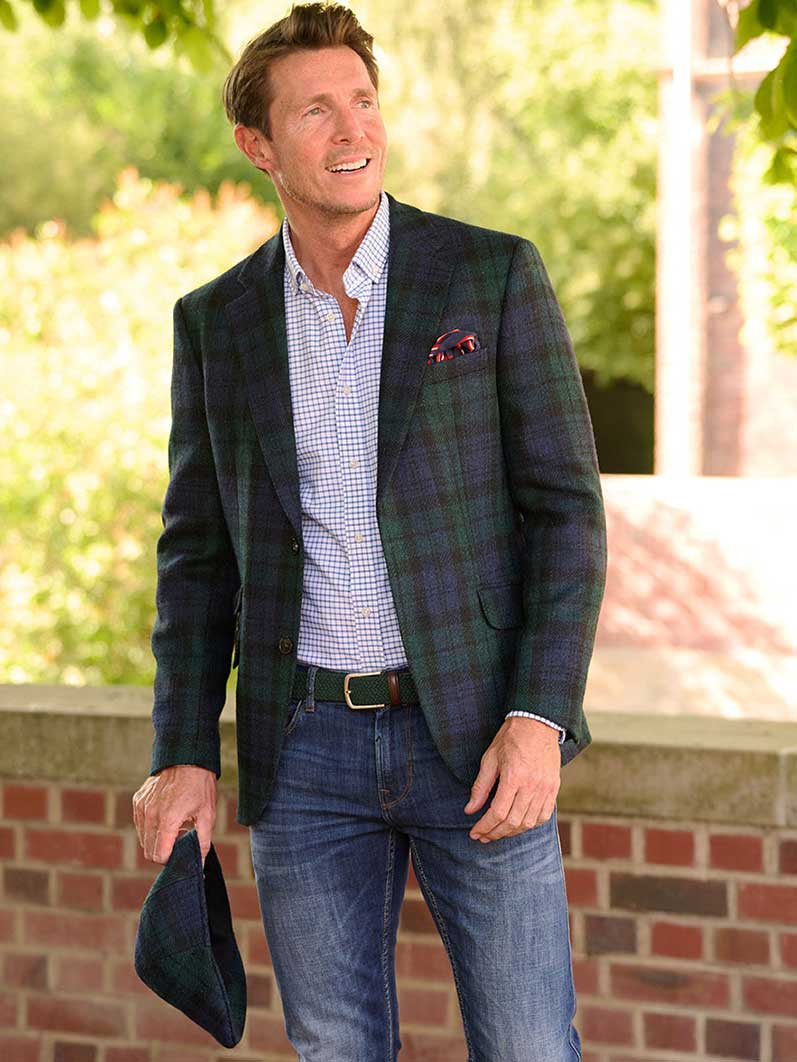 Harris Tweed Jacket London In Blackwatch