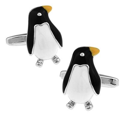 Manchetknopen pinguin