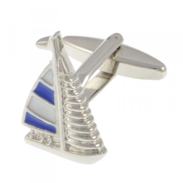 Manchetknoop Zeilboot