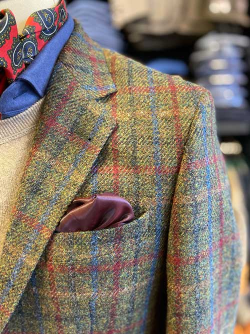 DF Harris Tweed Jacket 650 - Black Tie