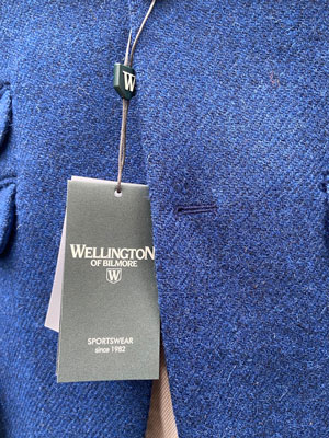 Harris Tweed Jacket London in Blue Twill - Afbeelding 4