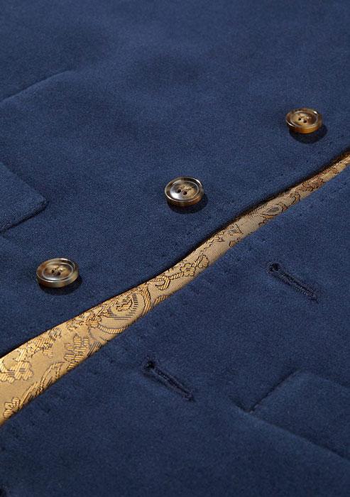 Vestje Moleskin, Iain Waistcoat - Blue - Afbeelding 2