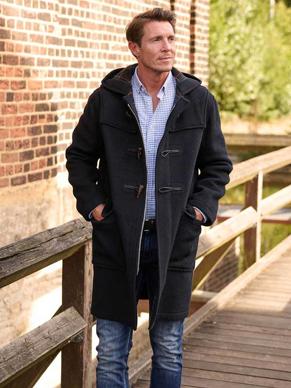 Dufflecoat Voor Heren In Navy