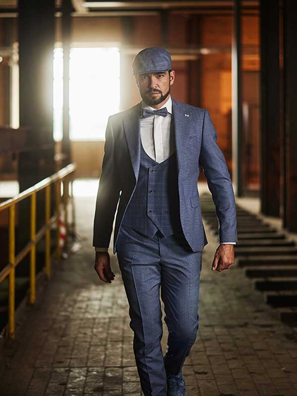 Trouwkostuum Immediate, Blauw Vintage
