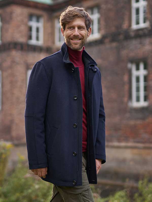 Wellington Jack Wol Cashmere Brooklyn Marine Blauw - Afbeelding 2