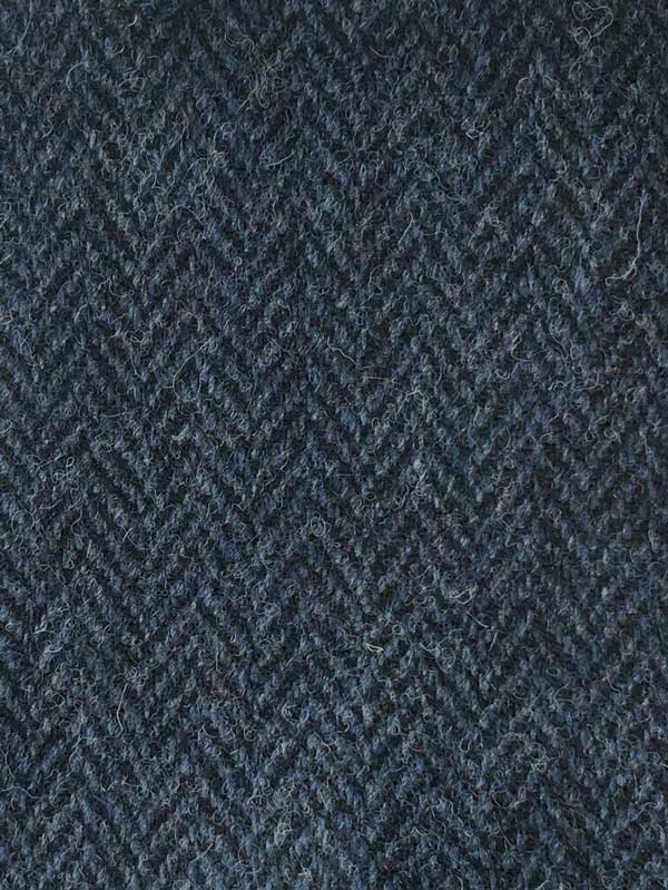 Harris Tweed Overjas Howard In Blue Herringbone - Afbeelding 2