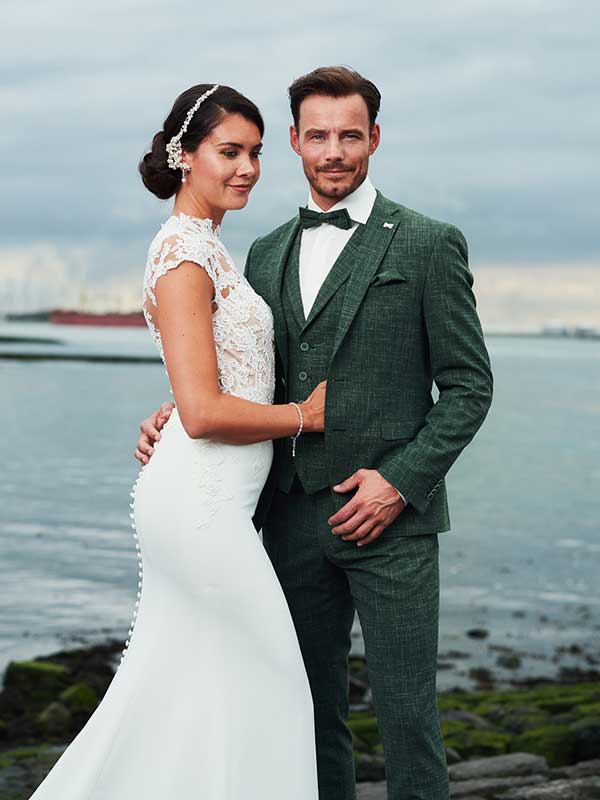 Trouwkostuum Immediate, Bottle Green - Afbeelding 3