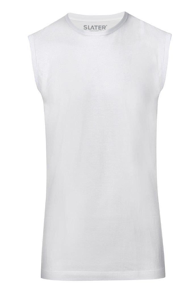 T-shirt Sleeveless katoen ronde Hals Wit