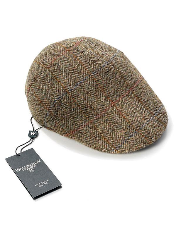 Harris Tweed Flat Cap "Henry" In Light Green - Afbeelding 2