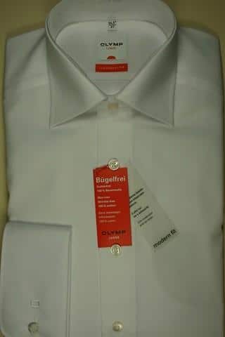 Shirt Wit Dubb. manchet - Afbeelding 2