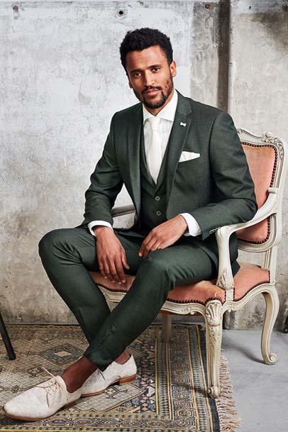 Trouwpak Immediate, donkergroen