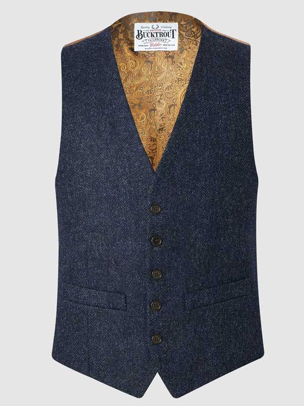 Tweed kostuum Donkerblauw - Afbeelding 7