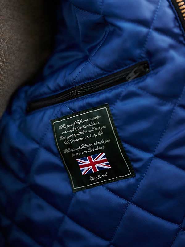 Wellington Waterafstotende Wax jas Blauw - Afbeelding 3