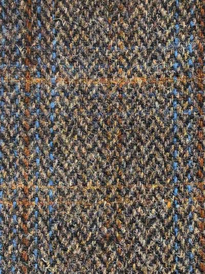 Harris Tweed Pantalon Mr Miller In Green-Blue Herringbone - Afbeelding 3