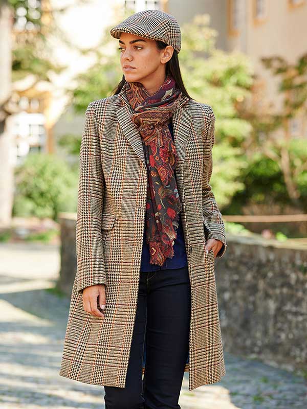 Harris Tweed Damesjas Emilia In Scottish Check - Afbeelding 2