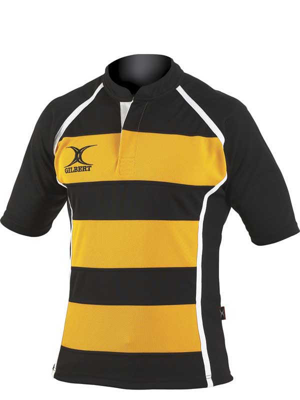 Gilbert, Shirt XACT Hoops,Yellow/ Black