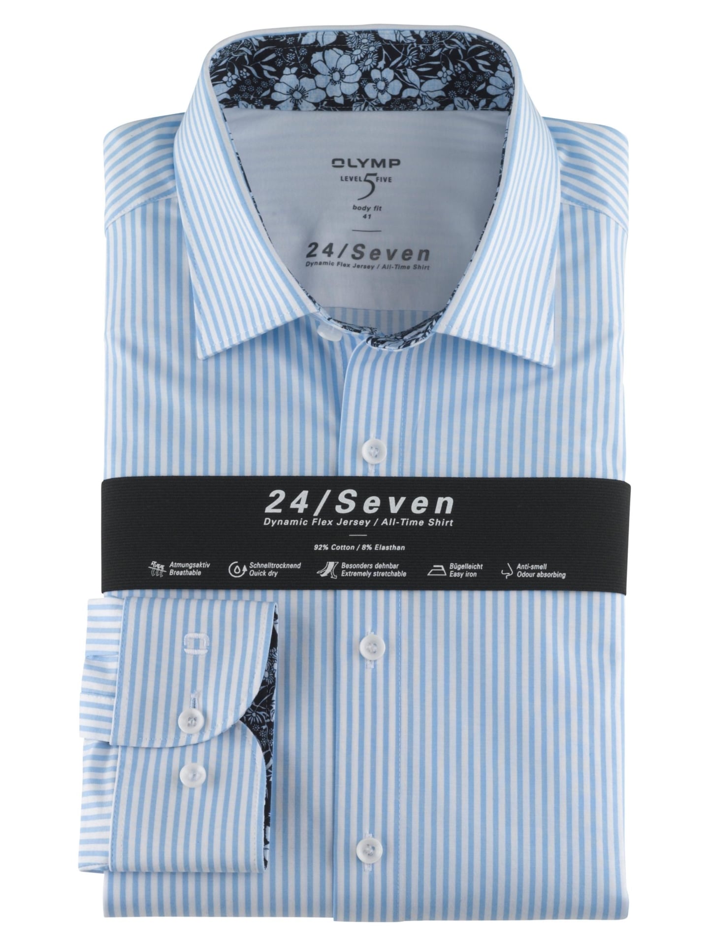 OLYMP Level Five 24/Seven Body Fit, New York Kent, balk streepje