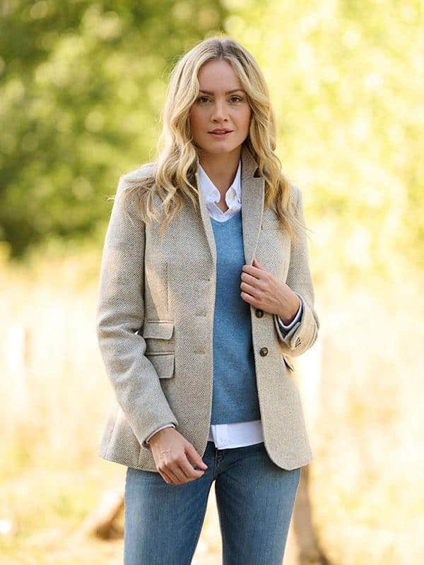 Harris Tweed Dames Jasje Cream 524