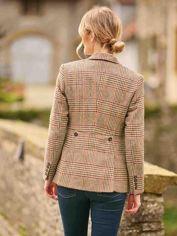 Harris Tweed Dames Jasje Carola In Scottish Check - Afbeelding 2