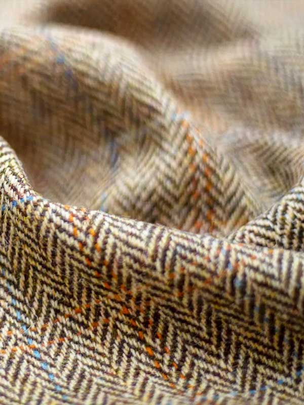 Harris Tweed Pantalon "Mr. Miller" In Sand Herringbone - Afbeelding 2