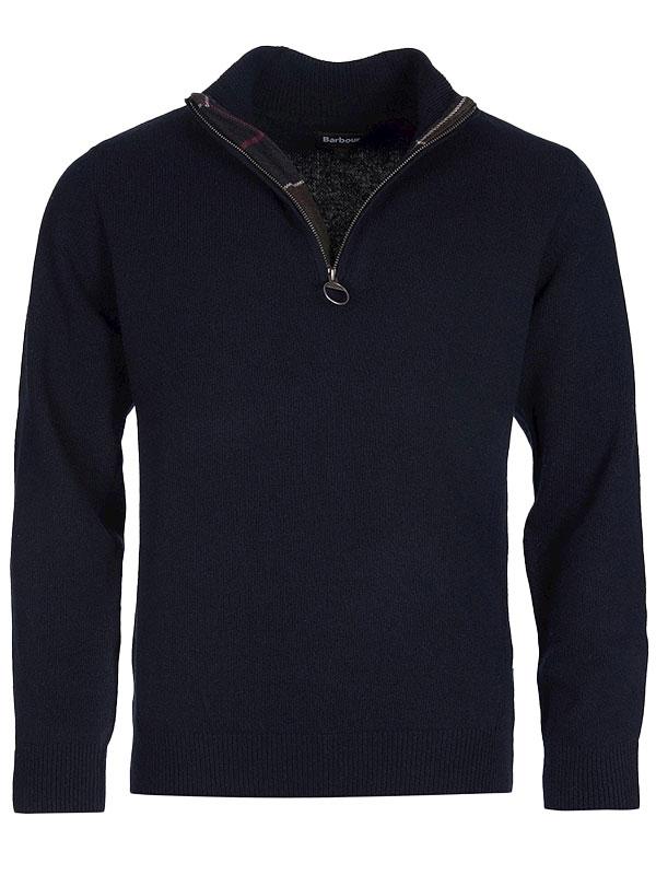 Barbour Holden Half Zip Knitted Jumper Navy - Afbeelding 2