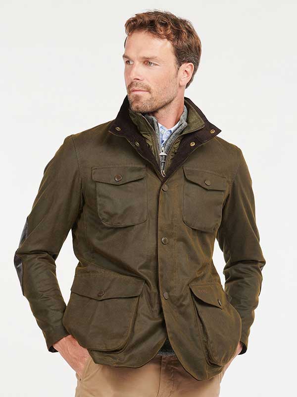 Barbour Ogston Wax Jacket Olive
