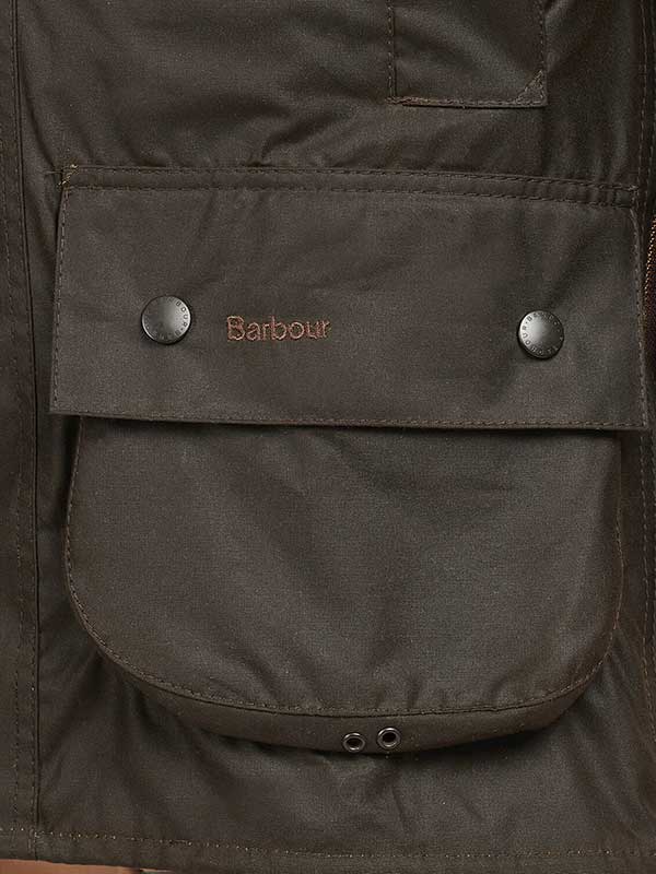 Barbour Classic Beaufort Wax jas Olive - Afbeelding 5