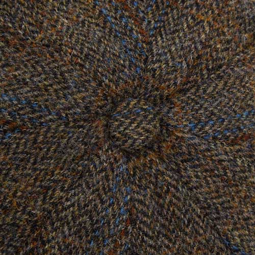 Christies of London, Harris Tweed 8 Piece Baker Boy Flat Cap - Afbeelding 3