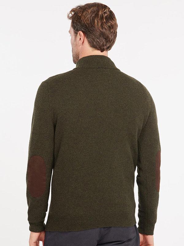 Barbour Essential Patch Half Zip Knitted Jumper Seaweed - Afbeelding 2