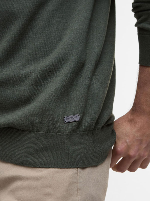 Barbour Bayfield Crew Neck Jumper Olive - Afbeelding 5