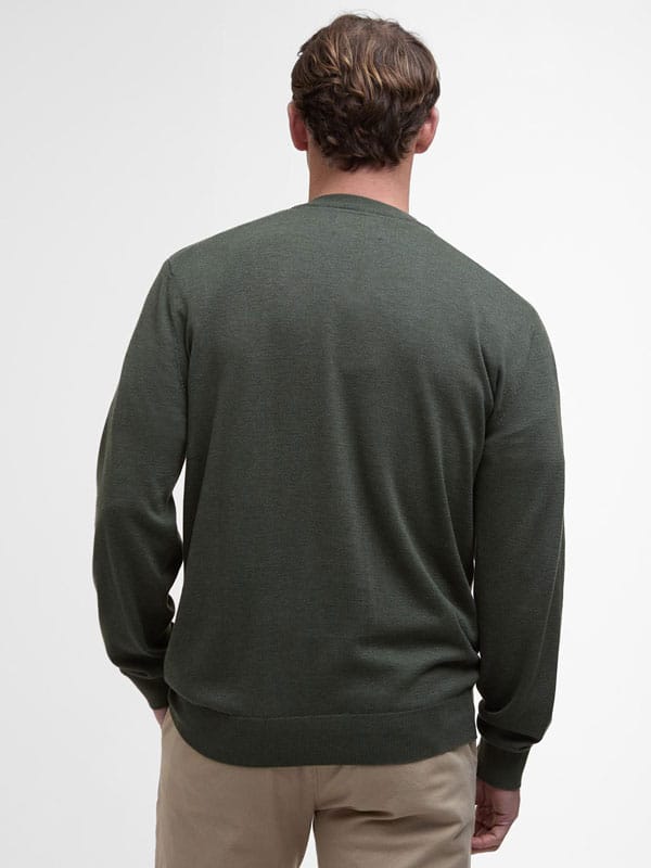Barbour Bayfield Crew Neck Jumper Olive - Afbeelding 3