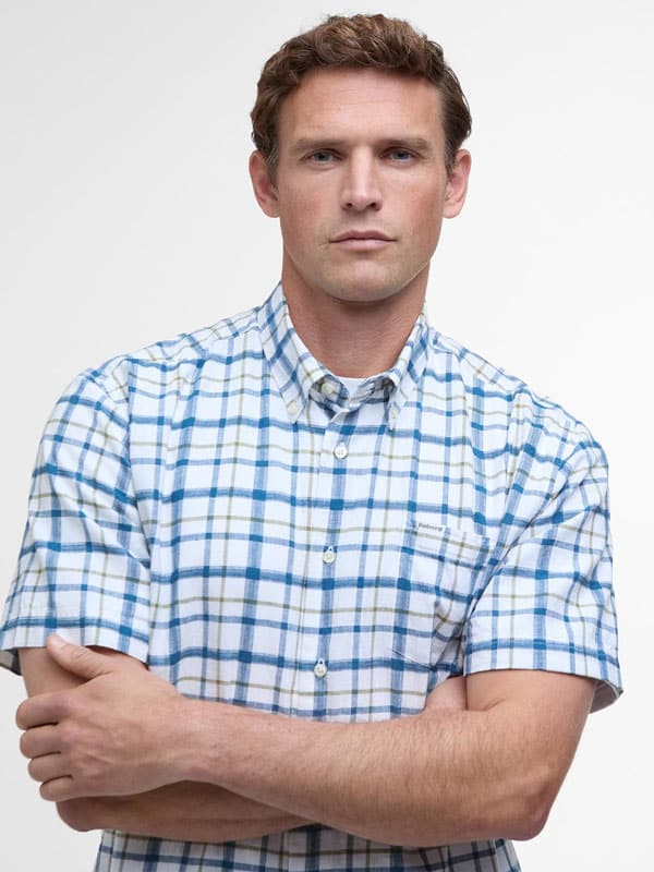 Barbour Glover Regular Short-Sleeved Shirt Linnen Blend - Afbeelding 4