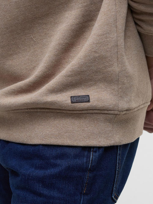 Barbour Nelson Half-Zip Sweatshirt Stone - Afbeelding 5