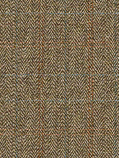 Harris Tweed Flat Cap Henry In Sand Herringbone - Afbeelding 2