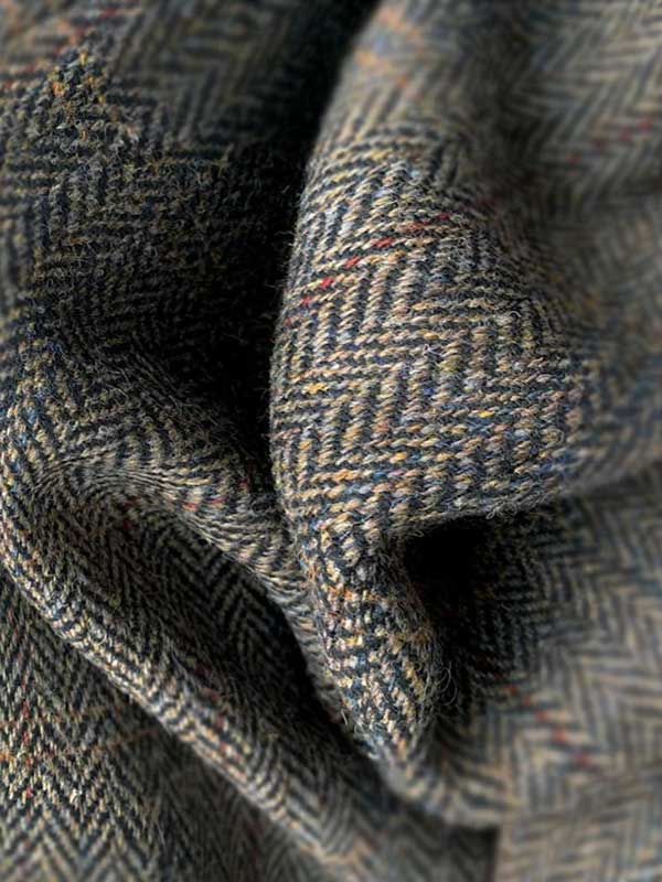 Harris Tweed Jacket "London" In Highland Green Herringbone - Afbeelding 4
