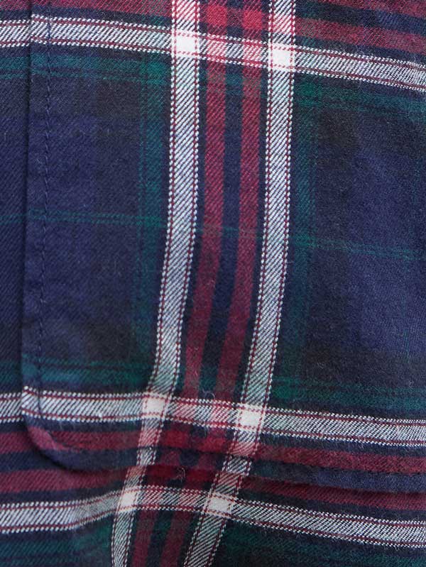 Barbour Crossfell Tailored Checked Shirt Inky Blue - Afbeelding 4